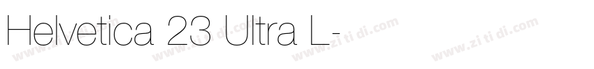 Helvetica 23 Ultra L字体转换